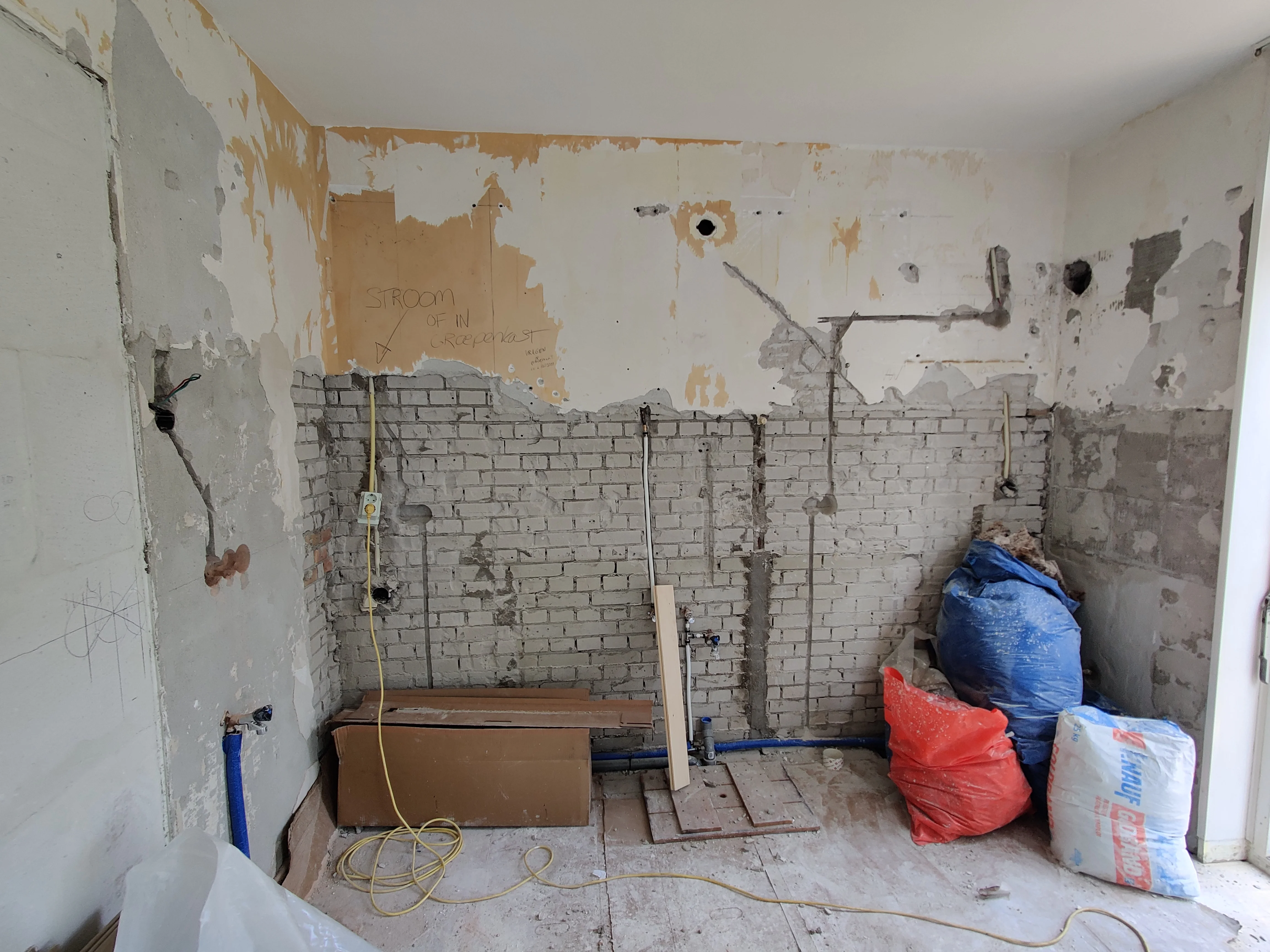 Keukenrenovatie voorbereiding in Warmond